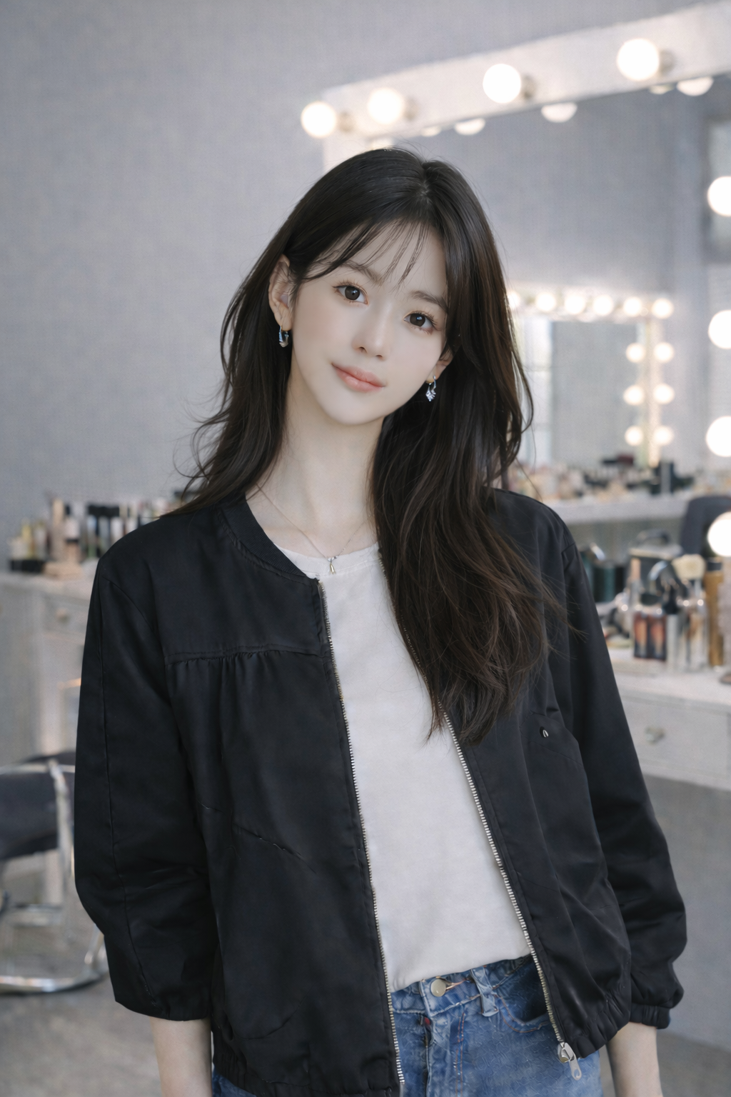 내추럴 레이어드 헤어스타일 #008